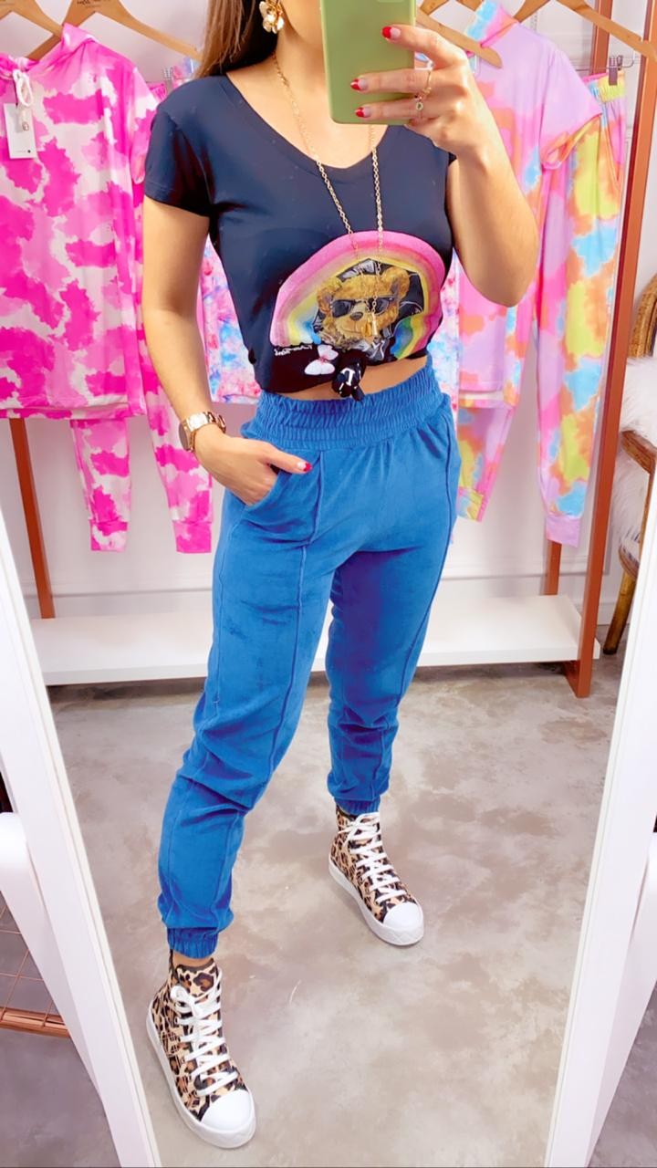 calça jogger plush