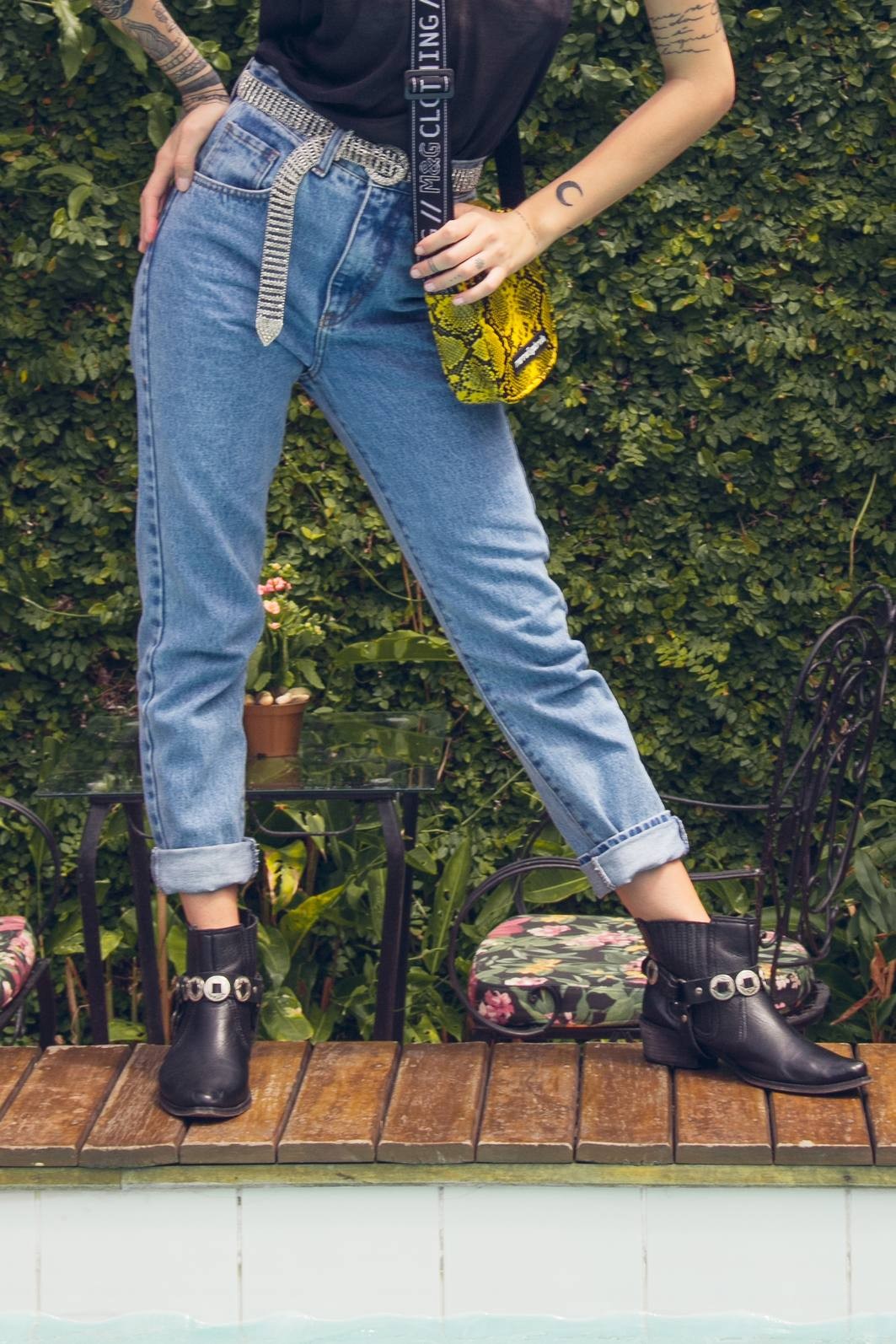 calça jeans mom vintage