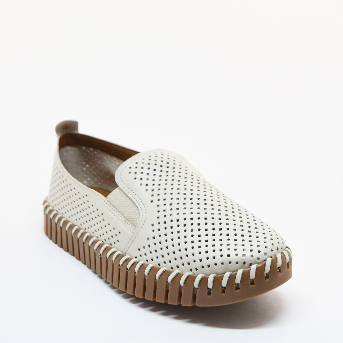 tenis slip on marrom