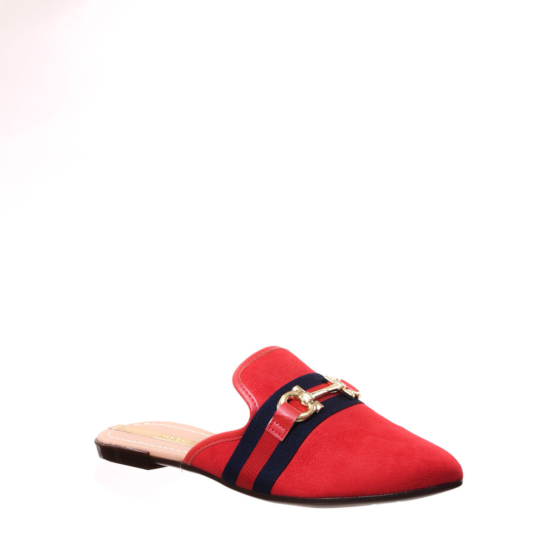 sapato mule vermelho