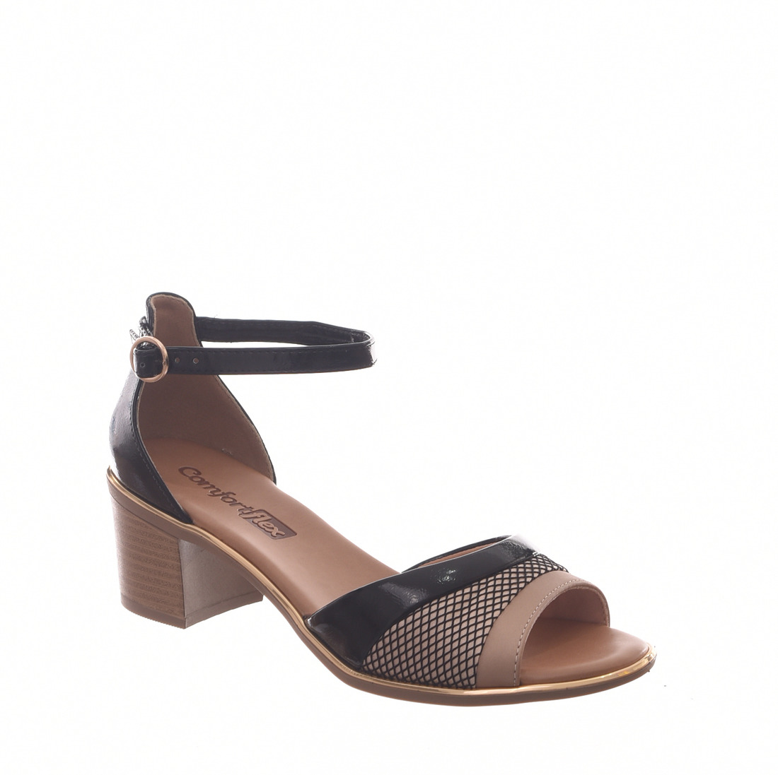 sandalias comfortflex salto baixo
