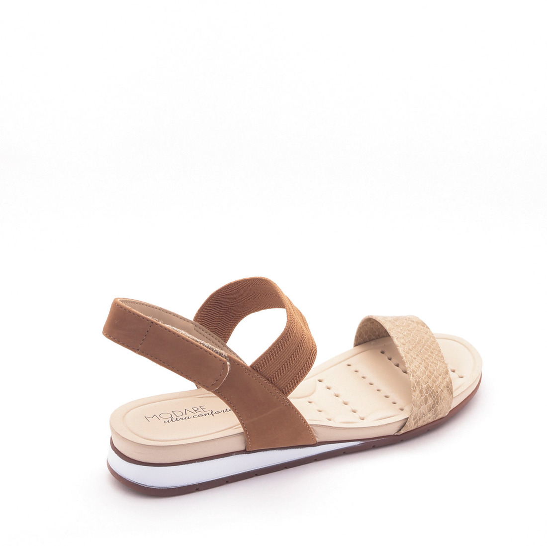 sandália rasteira conforto modare elástico