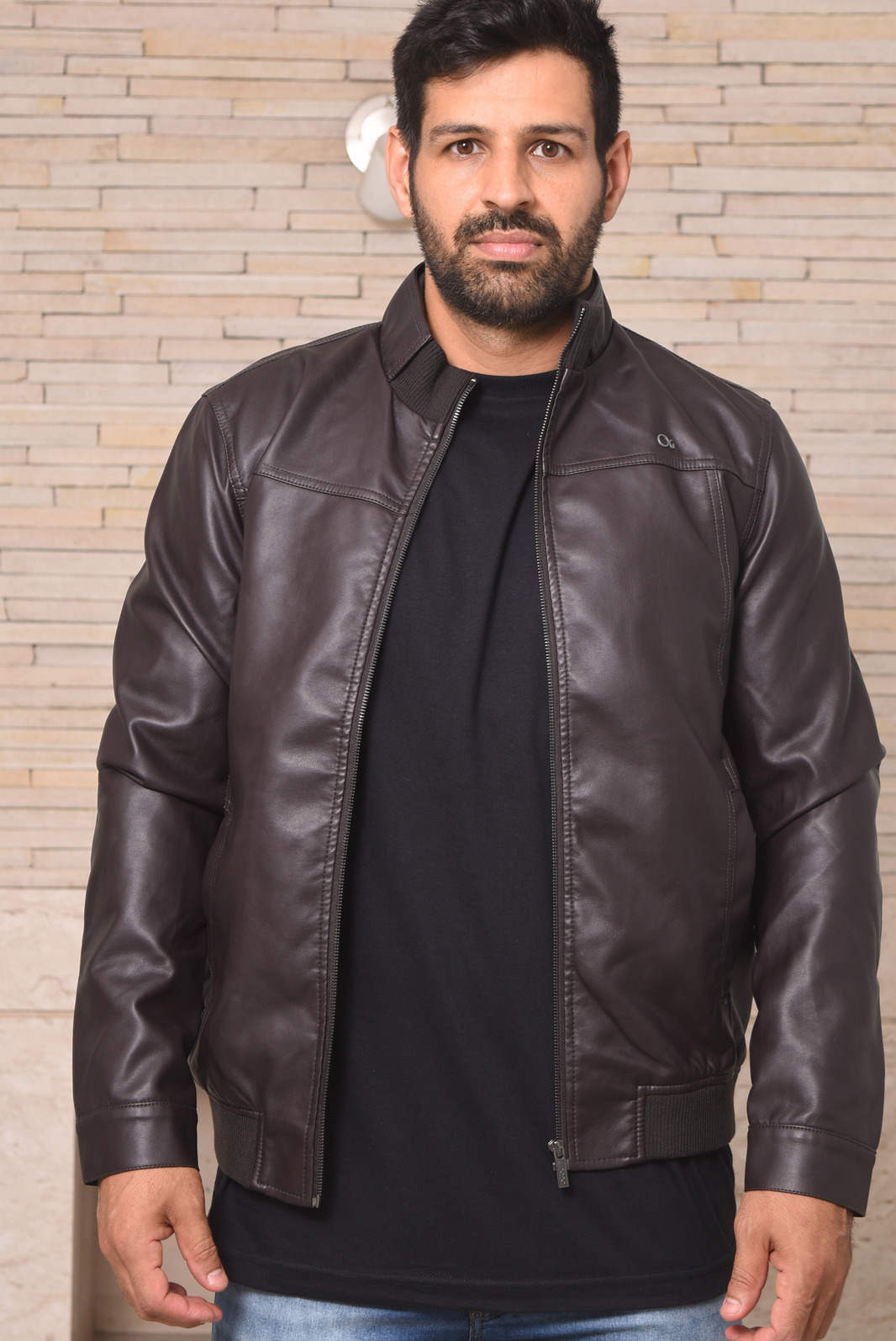 jaqueta de couro ogochi